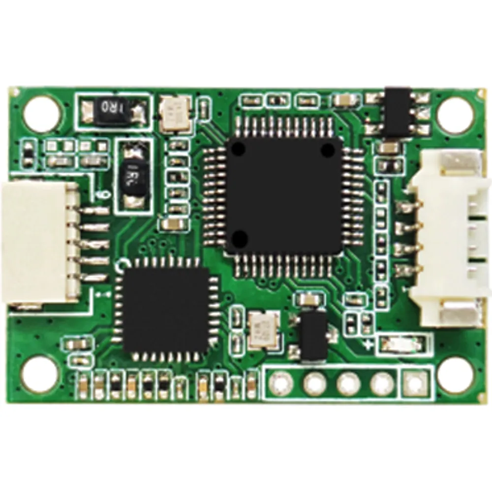 28.8 × 19 mm USB CCID 13.56 MHz reader module with connectors at both ends, top view